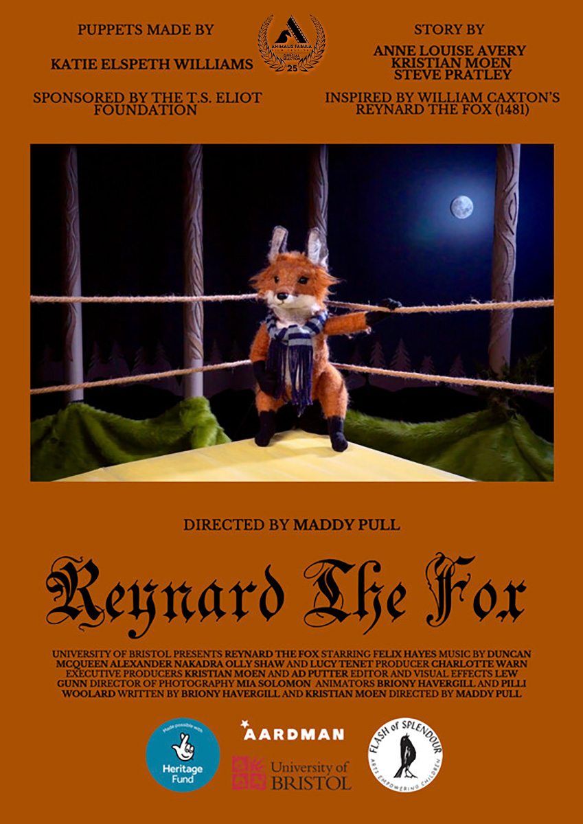 film poster with puppet fox